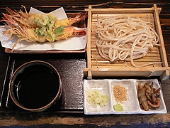 海老天付ざるうどん